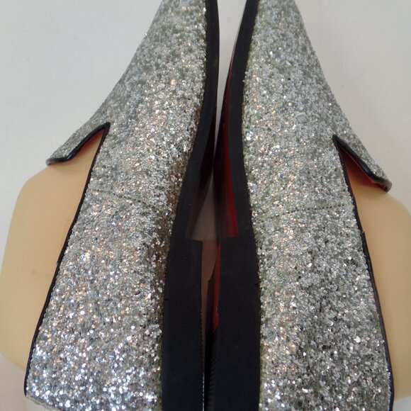 Men\'s Size 42 or US 8.5/9  Bright Sparkling Slip on Flats W  Red Soles Unbranded main image 6